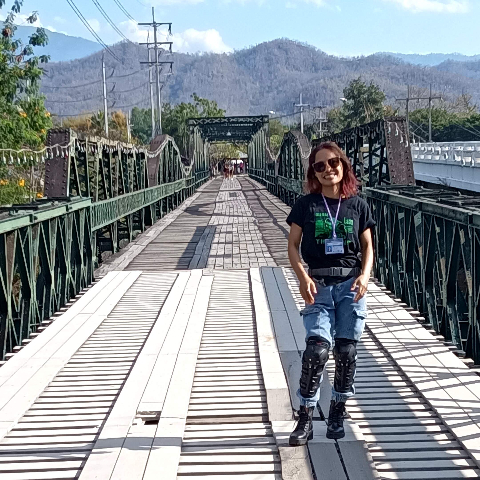 Thailand motorcycle tours guide on Pai Memorial Bridge